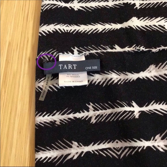 TART Striped Print Infinity Scarf - Picture 4 of 5